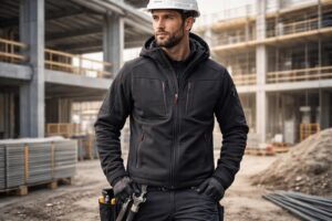 Veste Softshell De Travail Würth MODYF X Titan Noire - Hydrofuge Et Respirante