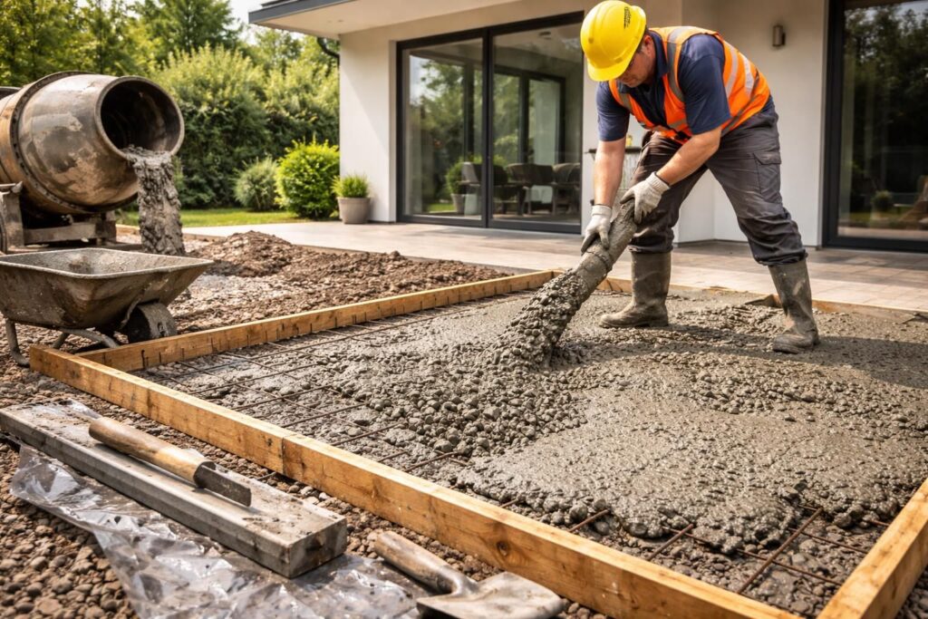 découvrez notre guide étape par étape facile pour couler une dalle en béton pour votre terrasse. conseils pratiques et astuces pour réussir votre projet bricolage.