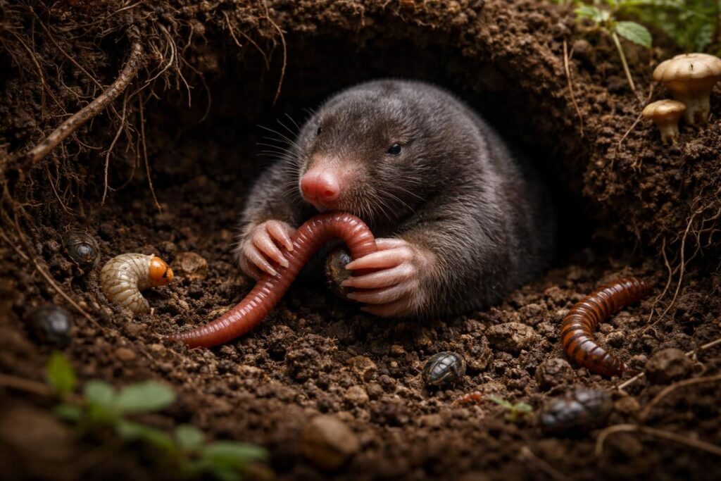 découvrez le régime alimentaire surprenant de la taupe et ce qu'elle mange réellement pour vivre sous terre.