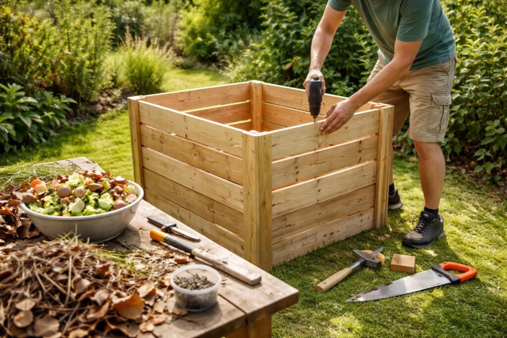 apprenez à fabriquer un composteur facilement grâce à nos modèles simples à réaliser soi-même pour un jardin écologique et économique.