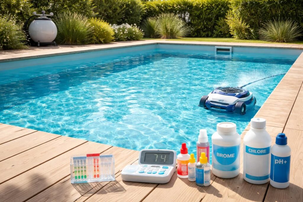 découvrez comment choisir le traitement d'eau idéal pour votre piscine afin de garantir une eau propre, saine et claire toute l'année.